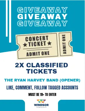 CLASSIFIED concert ticket giveaway graphic