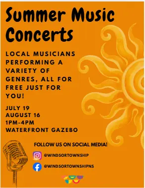 Orange Summer Music Concerts promotional poster